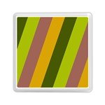 Autmn Stripes Colors Geometric Print Design Memory Card Reader (Square)