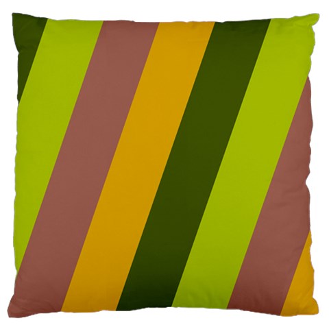 Autmn Stripes Colors Geometric Print Design Large Cushion Case (One Side) from ArtsNow.com Front