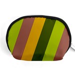 Autmn Stripes Colors Geometric Print Design Accessory Pouch (Medium)