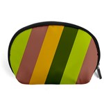 Autmn Stripes Colors Geometric Print Design Accessory Pouch (Large)