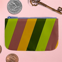 Autmn Stripes Colors Geometric Print Design Large Coin Purse from ArtsNow.com Front