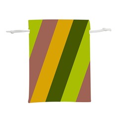 Autmn Stripes Colors Geometric Print Design Lightweight Drawstring Pouch (L) from ArtsNow.com Front