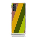 Autmn Stripes Colors Geometric Print Design Samsung Galaxy S20 6.2 Inch TPU UV Case