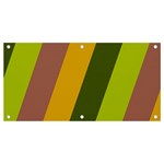 Autmn Stripes Colors Geometric Print Design Banner and Sign 4  x 2 