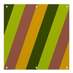 Autmn Stripes Colors Geometric Print Design Banner and Sign 4  x 4 