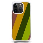 Autmn Stripes Colors Geometric Print Design iPhone 14 Pro TPU UV Print Case