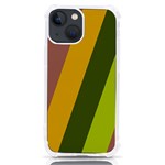 Autmn Stripes Colors Geometric Print Design iPhone 13 mini TPU UV Print Case