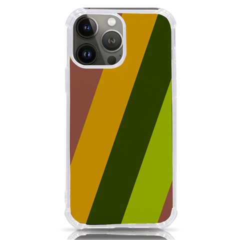 Autmn Stripes Colors Geometric Print Design iPhone 13 Pro Max TPU UV Print Case from ArtsNow.com Front