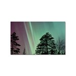 Silhouette Of Aurora Borealis Sticker (Rectangular)