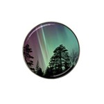 Silhouette Of Aurora Borealis Hat Clip Ball Marker (4 pack)