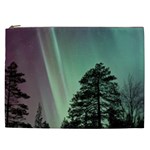 Silhouette Of Aurora Borealis Cosmetic Bag (XXL)