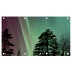 Silhouette Of Aurora Borealis Banner and Sign 7  x 4 