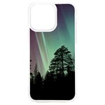 Silhouette Of Aurora Borealis iPhone 15 Plus TPU UV Print Case