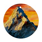 Himalaya Nature Mountain Ornament (Round)