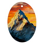 Himalaya Nature Mountain Ornament (Oval)