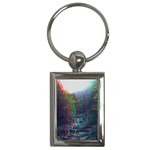 Foroest Nature Trippy Key Chain (Rectangle)