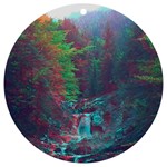 Foroest Nature Trippy UV Print Acrylic Ornament Round