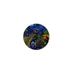 Psychedelic Digital Art Artwork Landscape Colorful 1  Mini Magnets