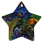 Psychedelic Digital Art Artwork Landscape Colorful Ornament (Star)