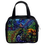 Psychedelic Digital Art Artwork Landscape Colorful Classic Handbag (Two Sides)