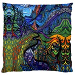 Psychedelic Digital Art Artwork Landscape Colorful Standard Premium Plush Fleece Cushion Case (Two Sides)