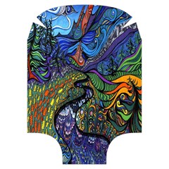 Psychedelic Digital Art Artwork Landscape Colorful Luggage Cover (Medium) from ArtsNow.com Back