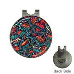 Vintage Tattoos Colorful Seamless Pattern Hat Clips with Golf Markers