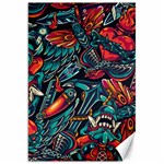 Vintage Tattoos Colorful Seamless Pattern Canvas 20  x 30 