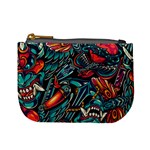 Vintage Tattoos Colorful Seamless Pattern Mini Coin Purse