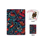 Vintage Tattoos Colorful Seamless Pattern Playing Cards Single Design (Mini)