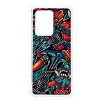 Vintage Tattoos Colorful Seamless Pattern Samsung Galaxy S20 Ultra 6.9 Inch TPU UV Case