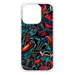 Vintage Tattoos Colorful Seamless Pattern iPhone 14 Pro TPU UV Print Case