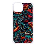 Vintage Tattoos Colorful Seamless Pattern iPhone 13 TPU UV Print Case