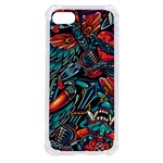 Vintage Tattoos Colorful Seamless Pattern iPhone SE