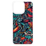 Vintage Tattoos Colorful Seamless Pattern iPhone 15 Pro Max TPU UV Print Case