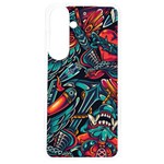 Vintage Tattoos Colorful Seamless Pattern Samsung Galaxy S24 6.2 Inch TPU UV Case