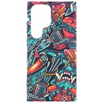 Vintage Tattoos Colorful Seamless Pattern Samsung Galaxy S24 Ultra 6.9 Inch Black TPU UV Case