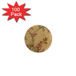 Flowers, Branches, Desenho, Edge, Leaves 1  Mini Magnets (100 pack) 