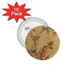 Flowers, Branches, Desenho, Edge, Leaves 1.75  Buttons (10 pack)