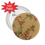 Flowers, Branches, Desenho, Edge, Leaves 2.25  Buttons (100 pack) 