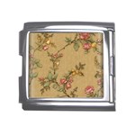 Flowers, Branches, Desenho, Edge, Leaves Mega Link Italian Charm (18mm)