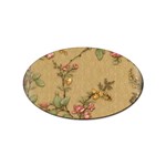 Flowers, Branches, Desenho, Edge, Leaves Sticker (Oval)