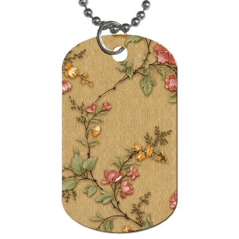 Flowers, Branches, Desenho, Edge, Leaves Dog Tag (One Side) from ArtsNow.com Front