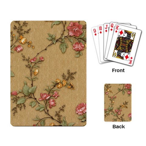 Flowers, Branches, Desenho, Edge, Leaves Playing Cards Single Design (Rectangle) from ArtsNow.com Back