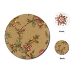 Flowers, Branches, Desenho, Edge, Leaves Playing Cards Single Design (Round)