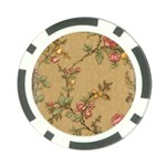 Flowers, Branches, Desenho, Edge, Leaves Poker Chip Card Guard