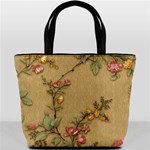 Flowers, Branches, Desenho, Edge, Leaves Bucket Bag