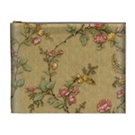 Flowers, Branches, Desenho, Edge, Leaves Cosmetic Bag (XL)