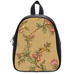 Flowers, Branches, Desenho, Edge, Leaves School Bag (Small)