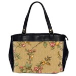 Flowers, Branches, Desenho, Edge, Leaves Oversize Office Handbag (2 Sides)